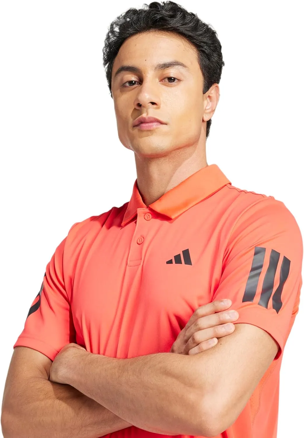 adidas Men's Club Tennis Climacool 3-Stripes Polo Shirt