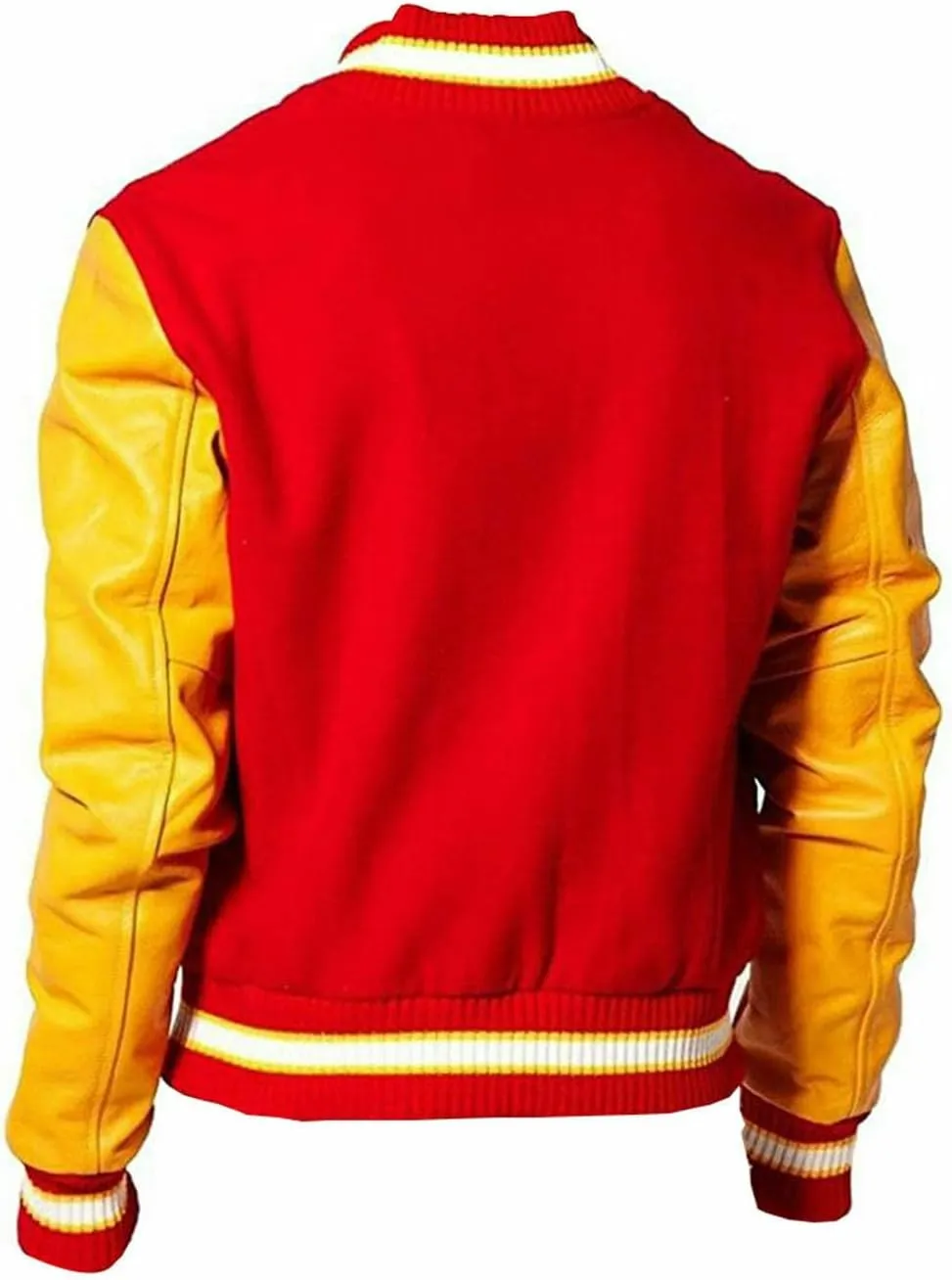 ADS Men's MJ Thriller Red M Logo Letterman Bomber Varsity Jacket (XXS-4XL)