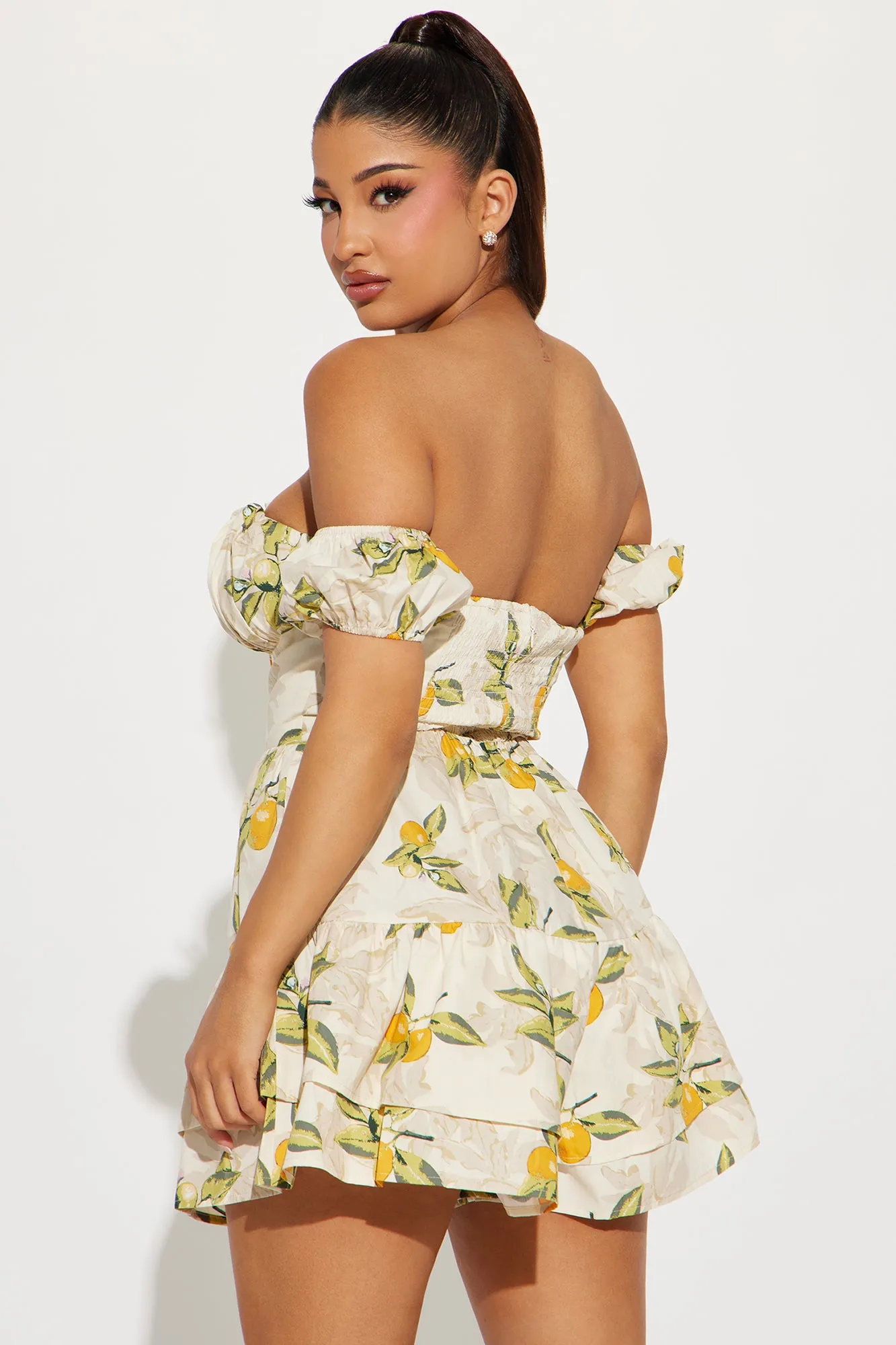 Almafi Coast Romper - Oatmeal/combo