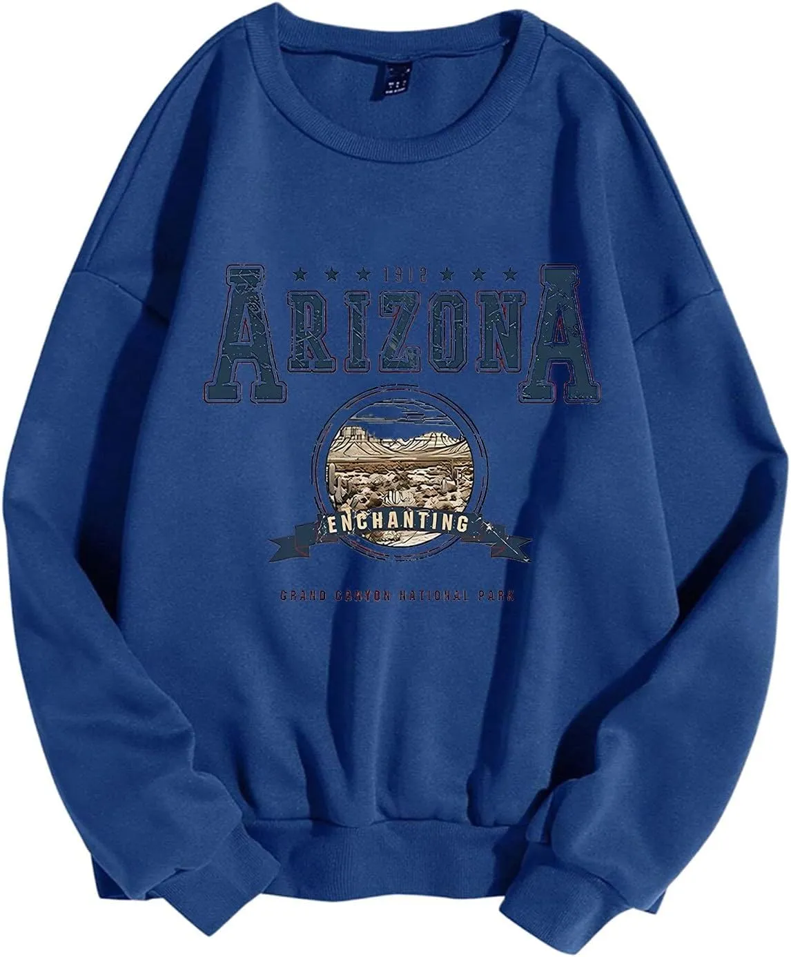 Arizona Sweatshirt for Women Letter Print Long Sleeve Pullover Tops Cute Casual Trendy Sweatshirts Hoodie Fall Outfit