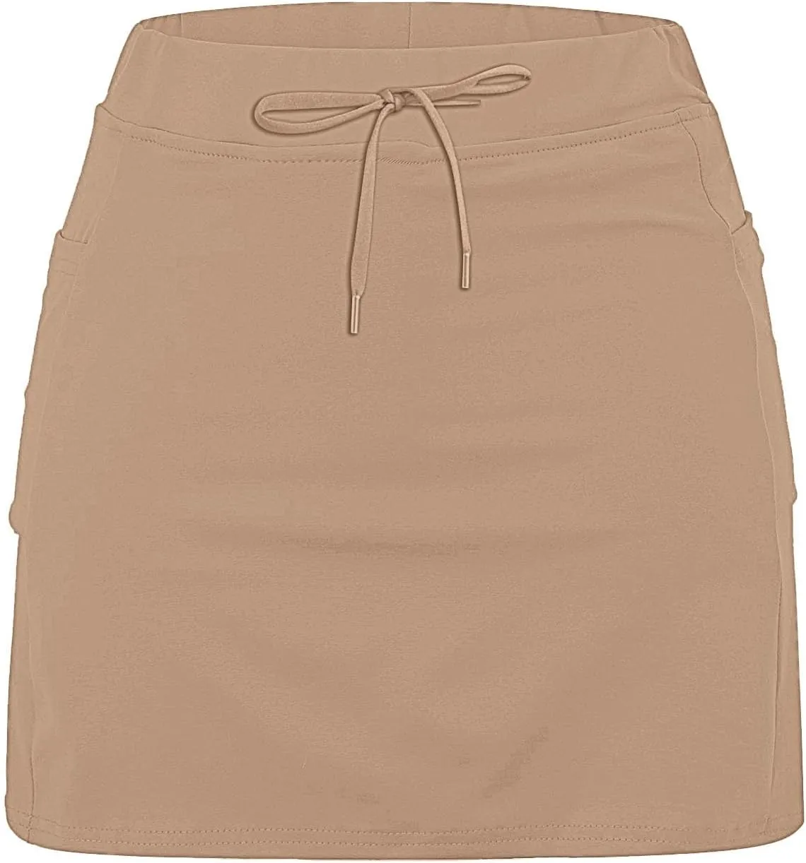 Athletic Skirts for Women Summer Loose Trendy Drawstring Solid Sports Tennis Skirts Built-in Shorts Plus Size, S-5XL
