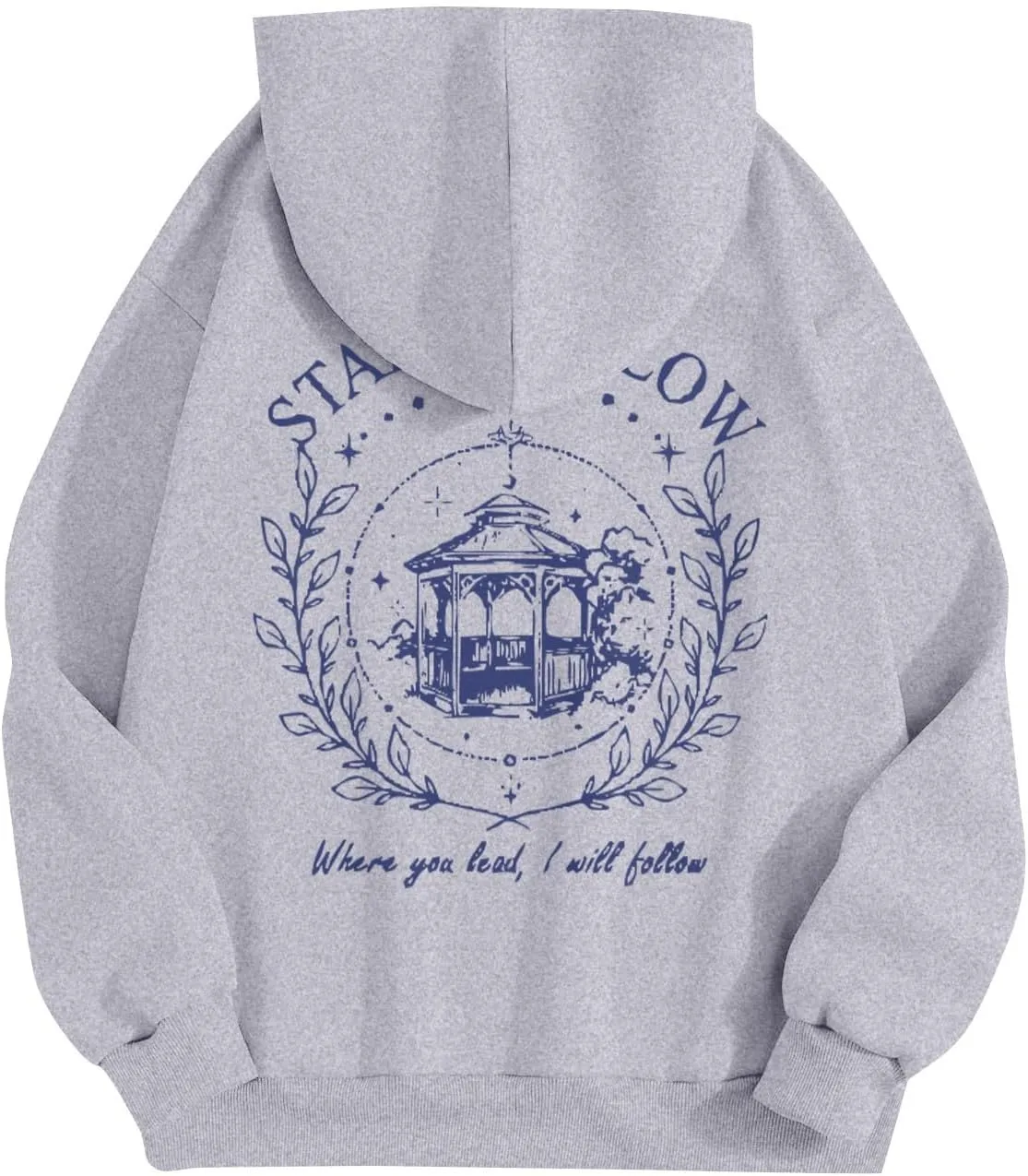 Azeralia Hoodies for Women Crew Neck Long Sleeve Sweatshirt Print Lightweight Pullover Fall Daily Basic Top