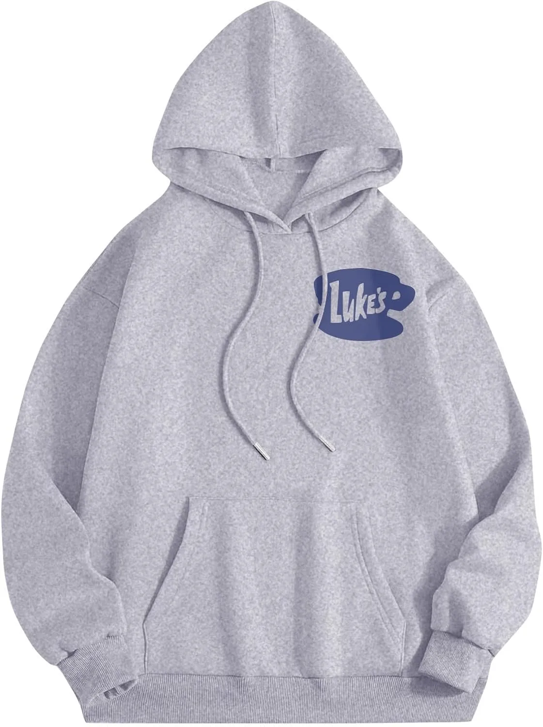 Azeralia Hoodies for Women Crew Neck Long Sleeve Sweatshirt Print Lightweight Pullover Fall Daily Basic Top