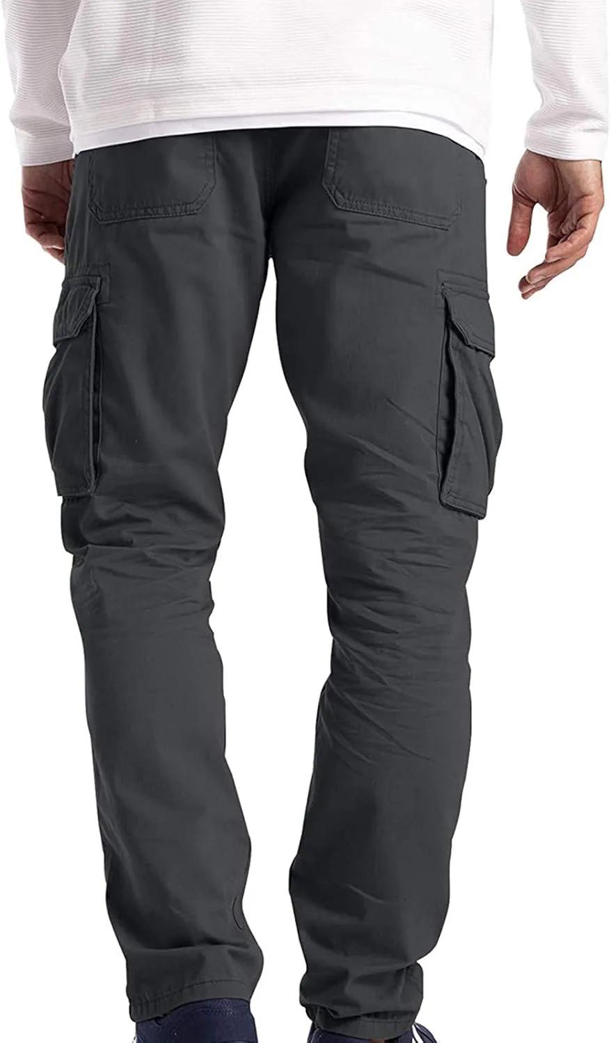 BADHUB Men's Cargo Pants Muti-Pockets Jogger Work Chino Slim Fit Casual Pants Hiking Workout Gogging Sweatpants Trousers