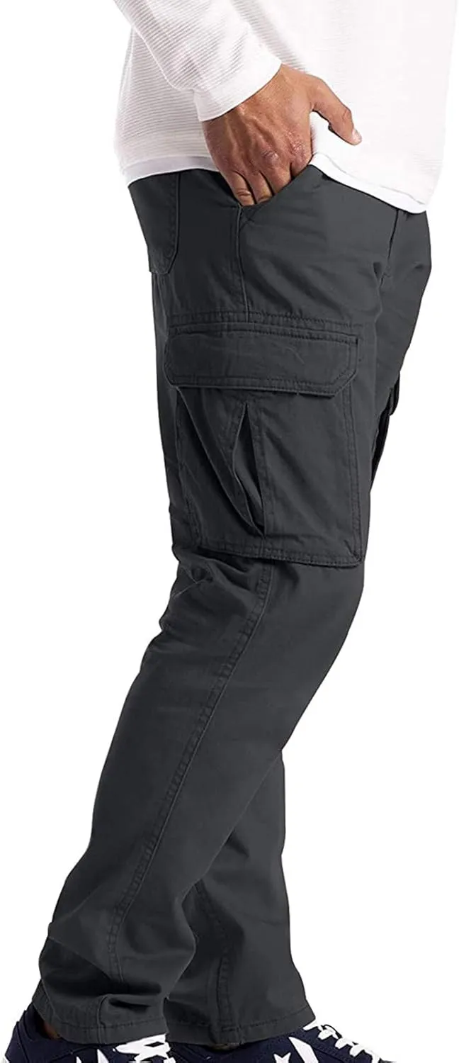 BADHUB Men's Cargo Pants Muti-Pockets Jogger Work Chino Slim Fit Casual Pants Hiking Workout Gogging Sweatpants Trousers