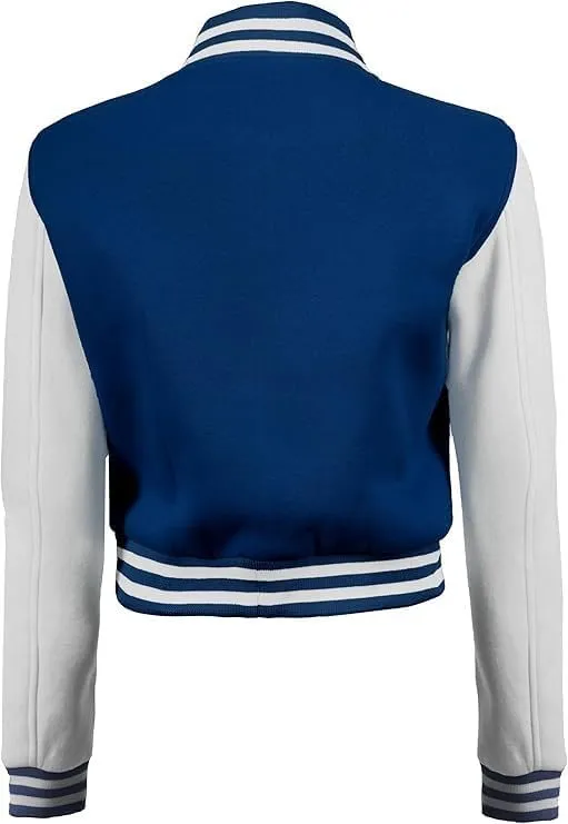 Bomber Varsity Jacket Women - Classic Letterman Jacket Woman in both Standard and Cropped Women Jacket Style