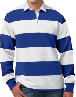 Buy Cool Shirts Mens Long Sleeve Rugby Polo Shirt