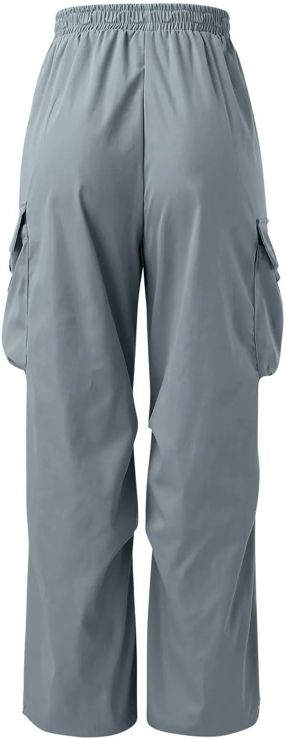 Cargo Pant for Men Casual Work Pant Elastic Waist Drawstring Cotton Track Pants with Multiple Pockets