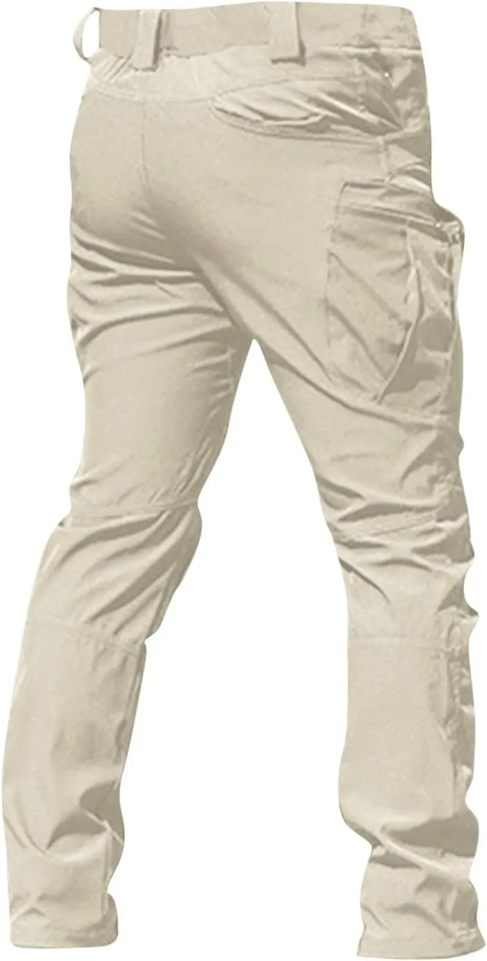 Cargo Pants for Men Multi Pockets Pants Casual Relaxed Fit Ripstop Hiking Pants Tactic Trousers