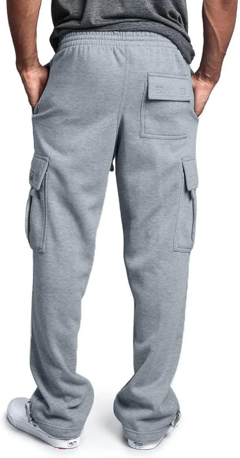 Cargo Pants for Men,Cargo Sweatpants for Men Big and Tall Running Pants Drawstring Work Pants Loose Fit Lounge Pants