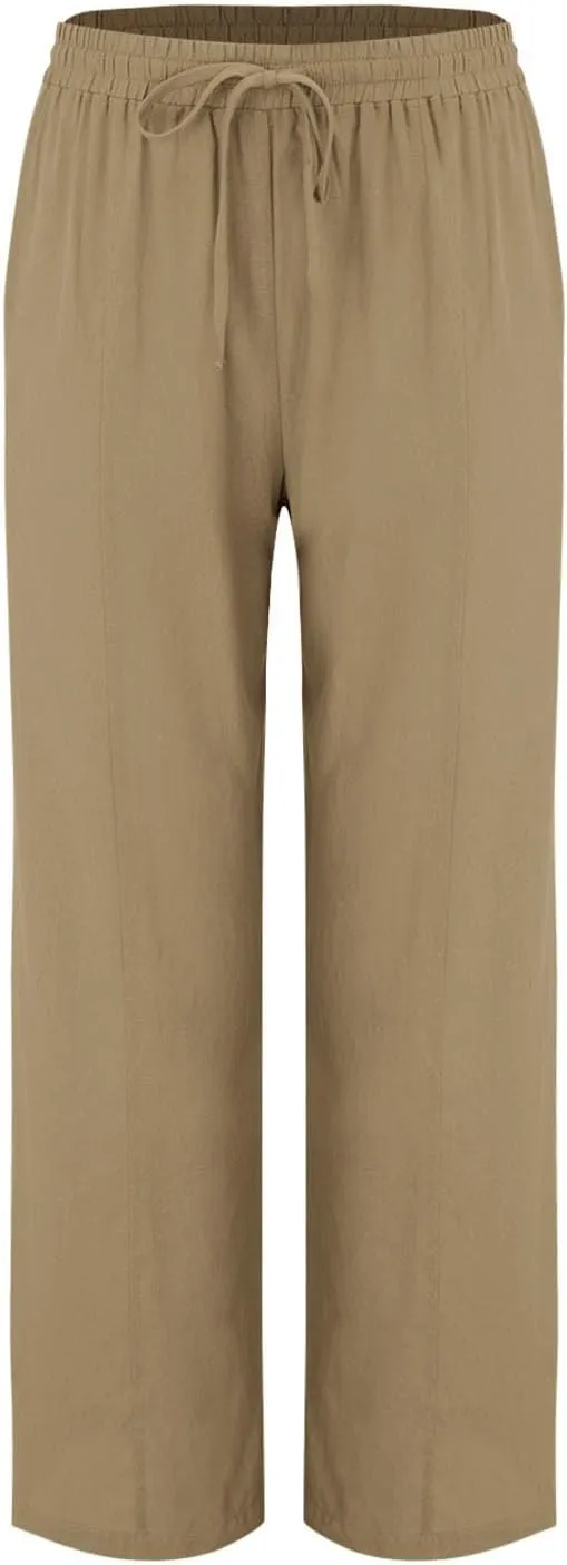 Cargo Pants for Women Winter Adjustable Travel Thermal with Pockets Wide Leg Straight Leg