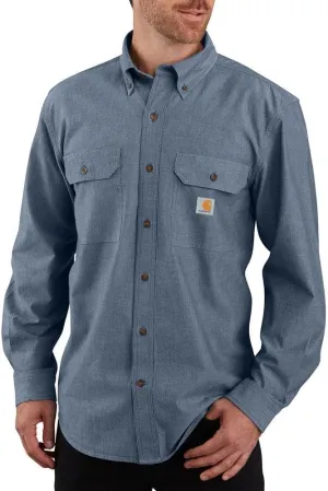 Carhartt Men's Loose Fit Midweight Chambray Long-Sleeve Shirt