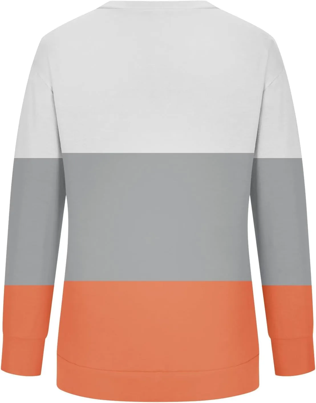 Ceboyel Women Crewneck Sweatshirts 2023 Color Block Pullover Long Sleeve Shirts Loose Fit Fall Fashion Clothing
