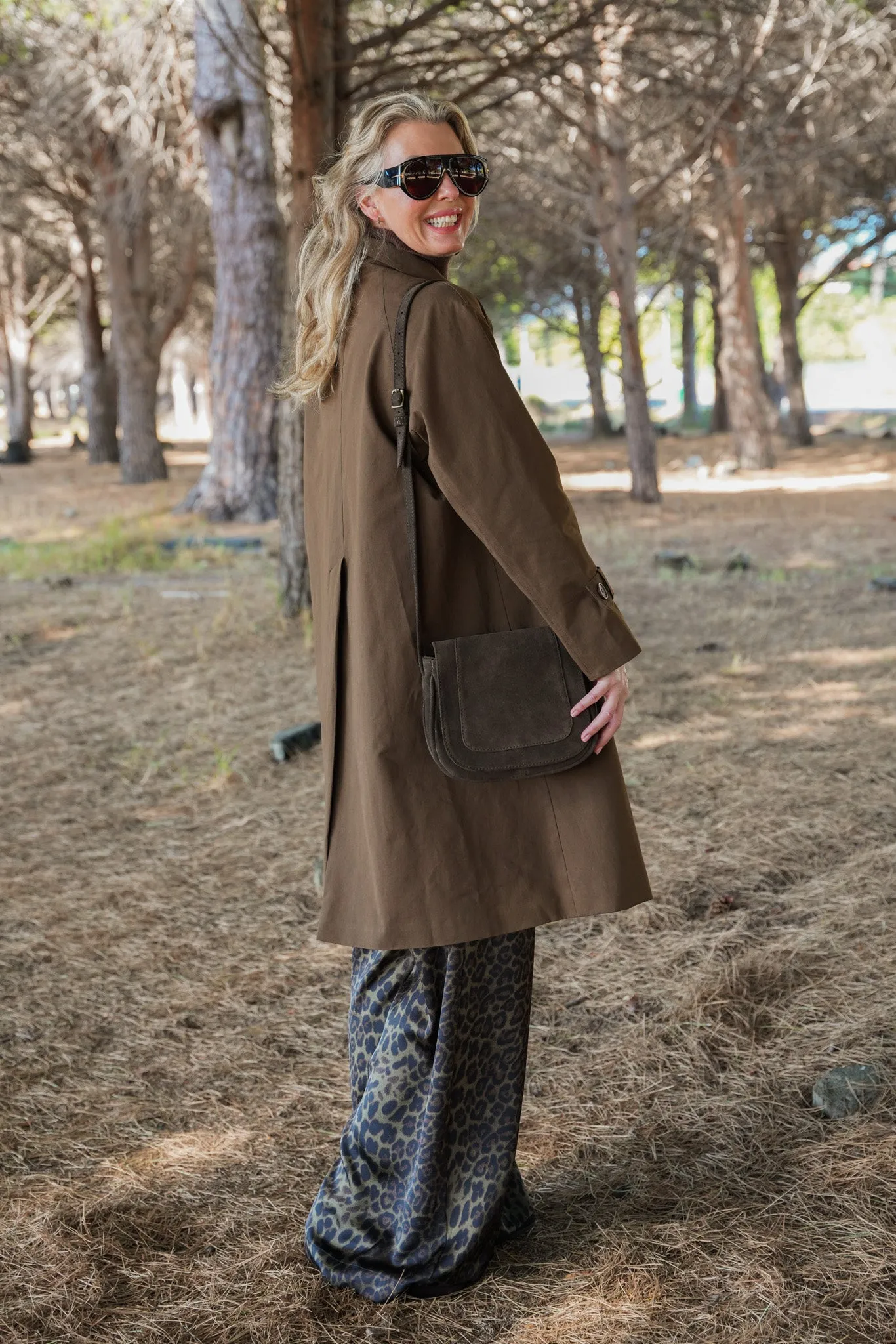 Choc A Line Swing Coat