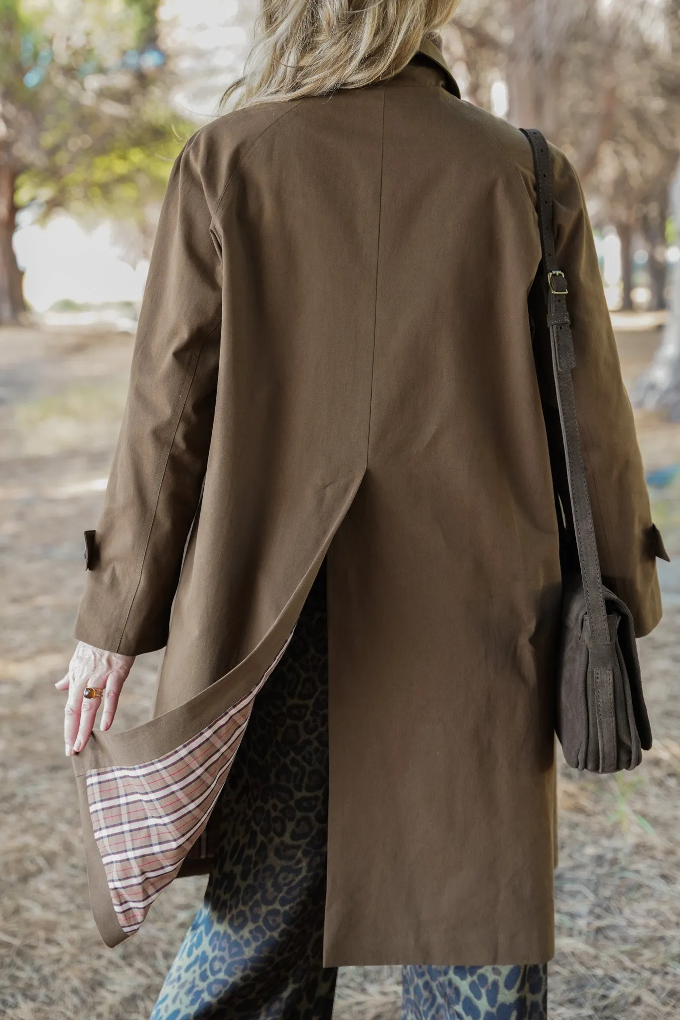 Choc A Line Swing Coat