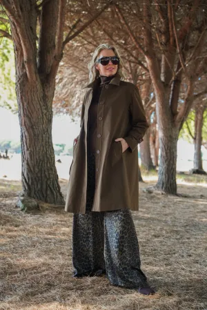 Choc A Line Swing Coat