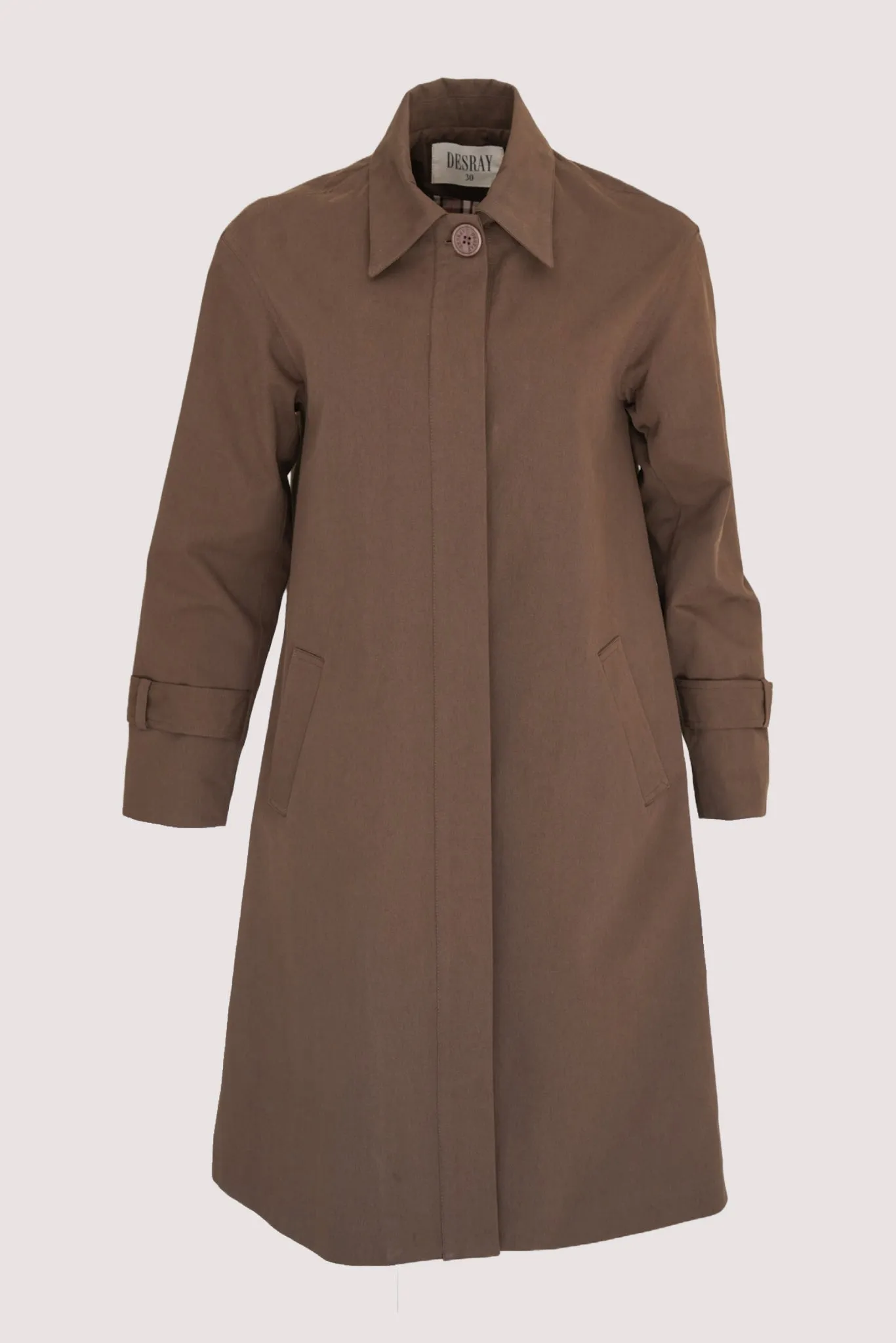 Choc A Line Swing Coat
