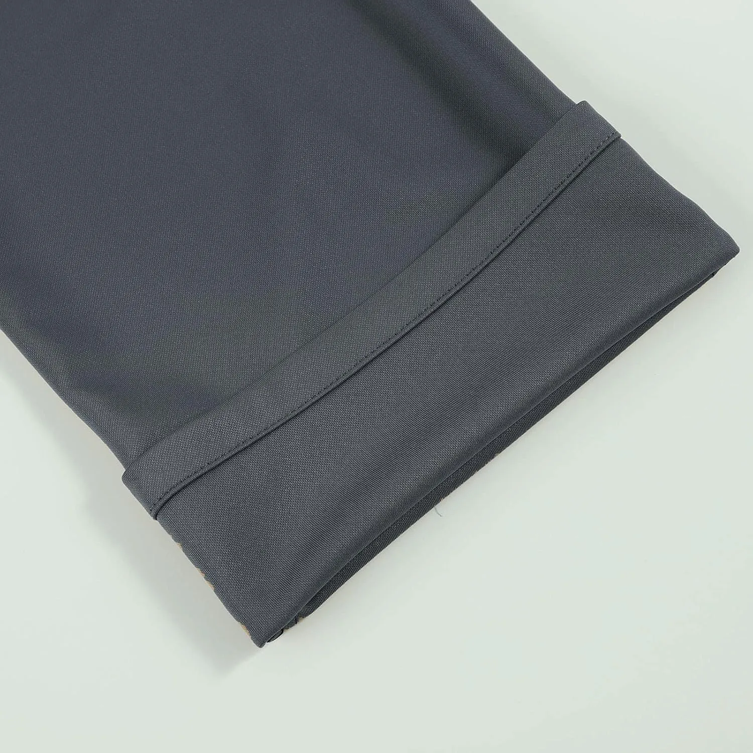 CRNTCEM Business Suit Pant for Men Slim Fit Front Flat Casual Dress Pants Straight Leg Black Office Work Chino Pants