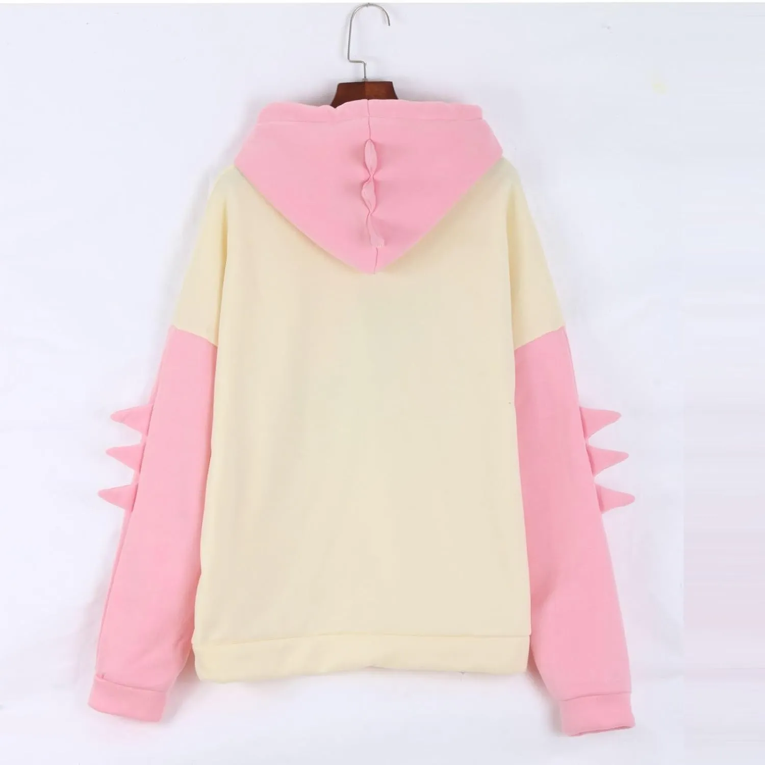 Cute Hoodies for Women Teen Girls Kawaii Japanese Dinosaur Hoodie Tops Stitching Long Sleeve Hooded Sweatshirts