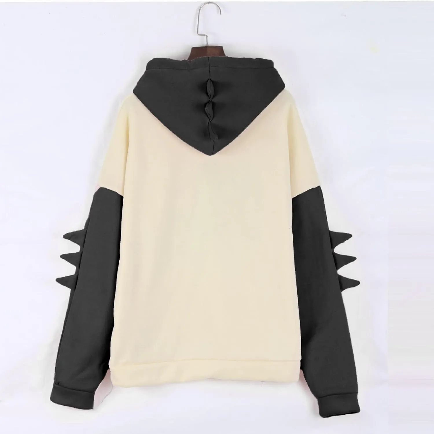 Cute Hoodies for Women Teen Girls Kawaii Japanese Dinosaur Hoodie Tops Stitching Long Sleeve Hooded Sweatshirts