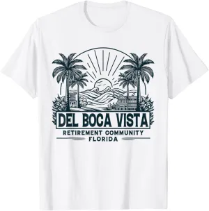 Del Boca Vista Retro Sunset Florida Vintage T-Shirt