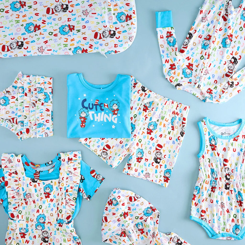 Dr. Seuss Good Fun French Terry Zippered Hooded Romper