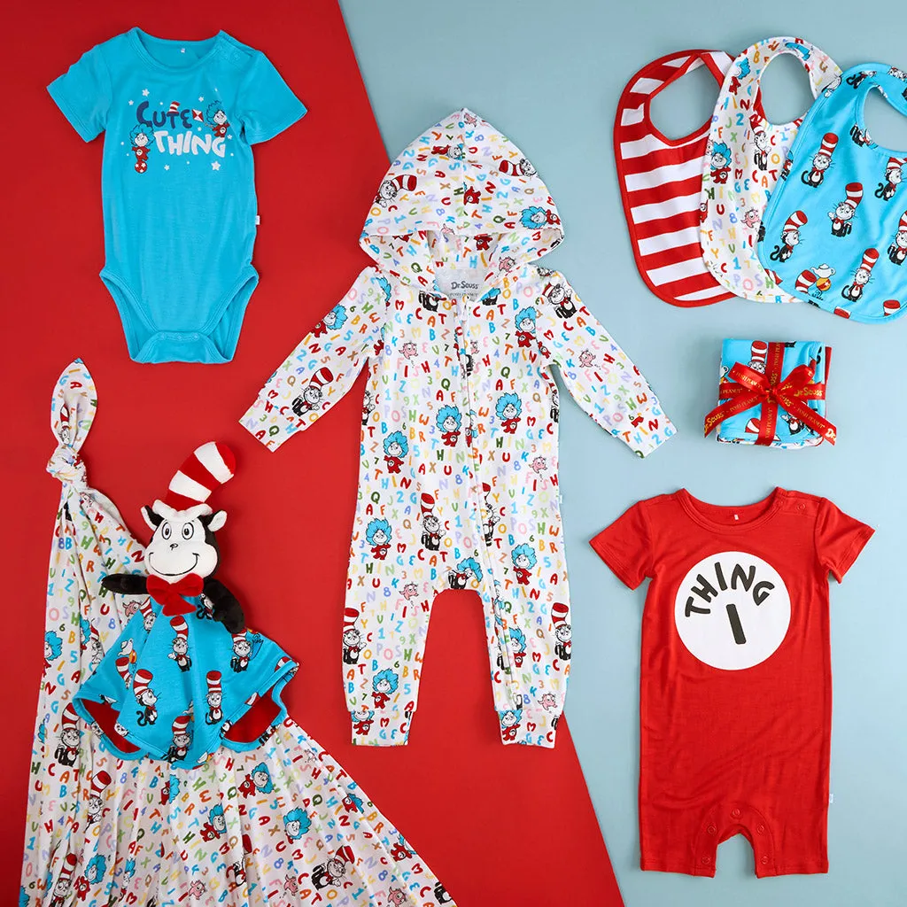 Dr. Seuss Good Fun French Terry Zippered Hooded Romper