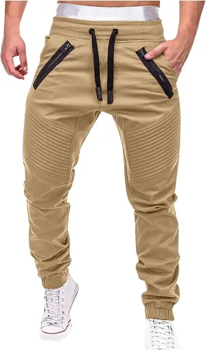 Dudubaby Baggy Pants for Men Men's Sports Casual Jogging Trousers Lightweight Hiking Work Pants Outdoor Pant