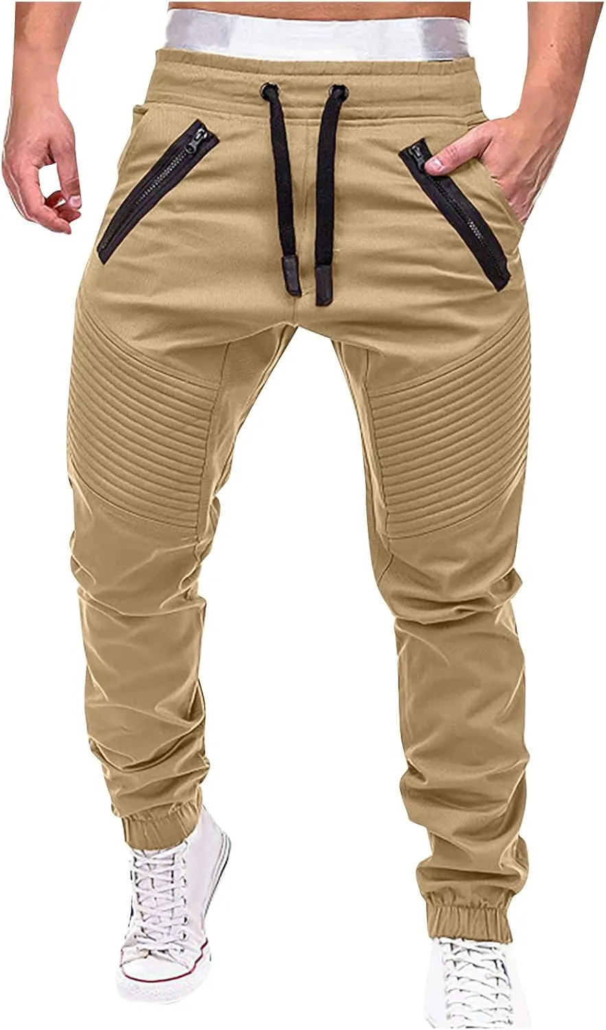Dudubaby Baggy Pants for Men Men's Sports Casual Jogging Trousers Lightweight Hiking Work Pants Outdoor Pant