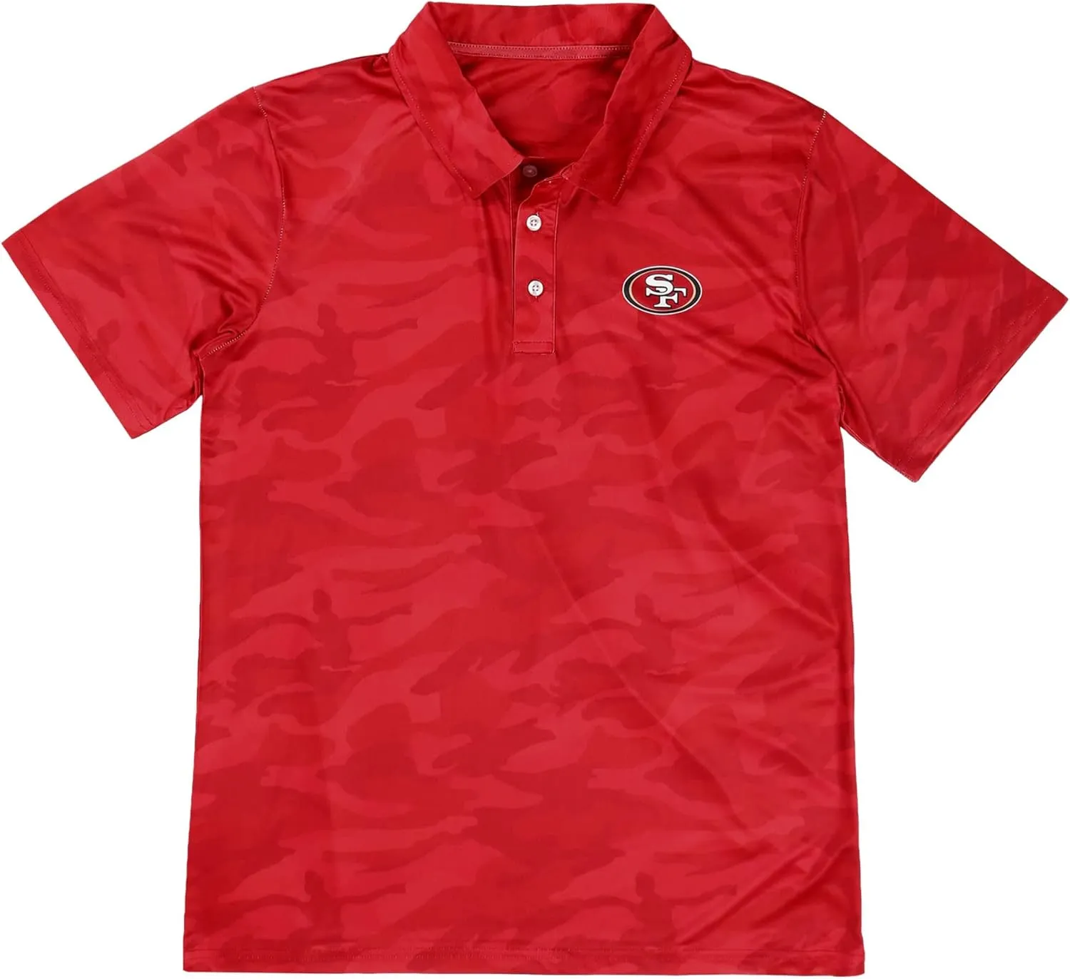 FOCO Men's NFL Team Logo Polo Short Sleeve Polyester Shirt