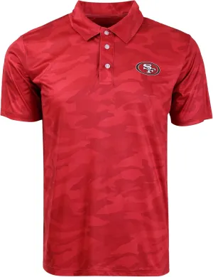 FOCO Men's NFL Team Logo Polo Short Sleeve Polyester Shirt