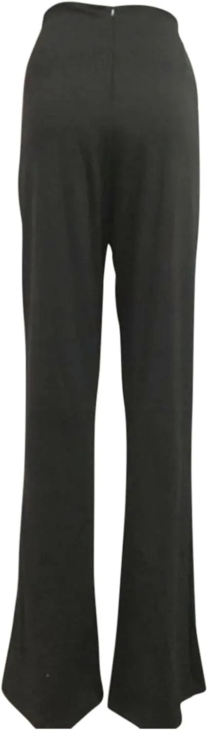 Formal Suit Pants for Women Premium Business Casual Dress Pants Slim Fit Straight Leg Trousers High Waist Button Pant