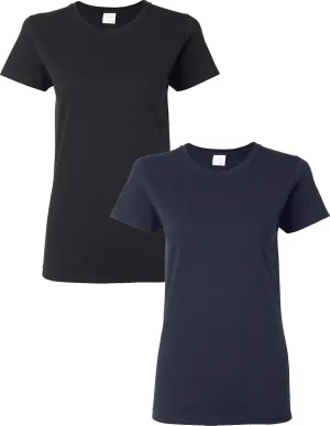 Gildan Women's Heavy Cotton T-Shirt, Style G5000L, 2-Pack