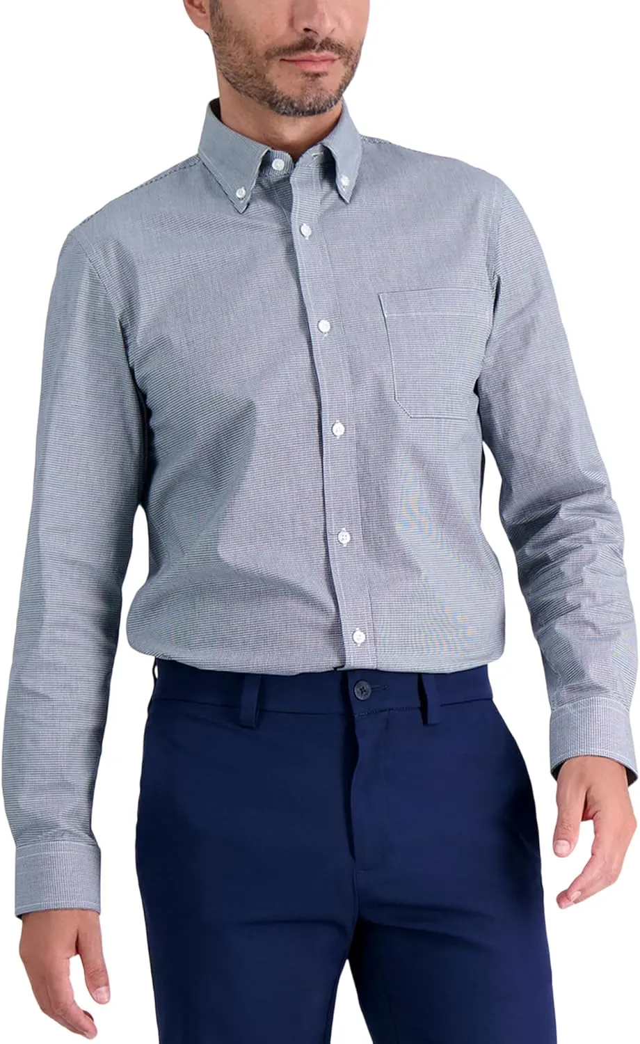 Haggar Men's Premium Comfort Slim Fit Wrinkle Resistant Dress Shirt