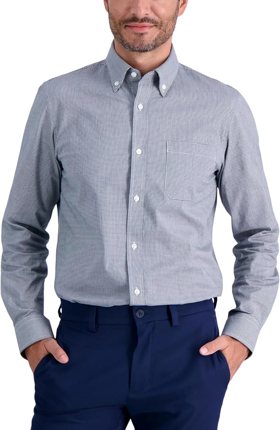 Haggar Men's Premium Comfort Slim Fit Wrinkle Resistant Dress Shirt