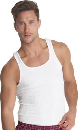 Hanes Men's Traditional Fit ComfortSoft Ribbed A-Shirt 2X-4X