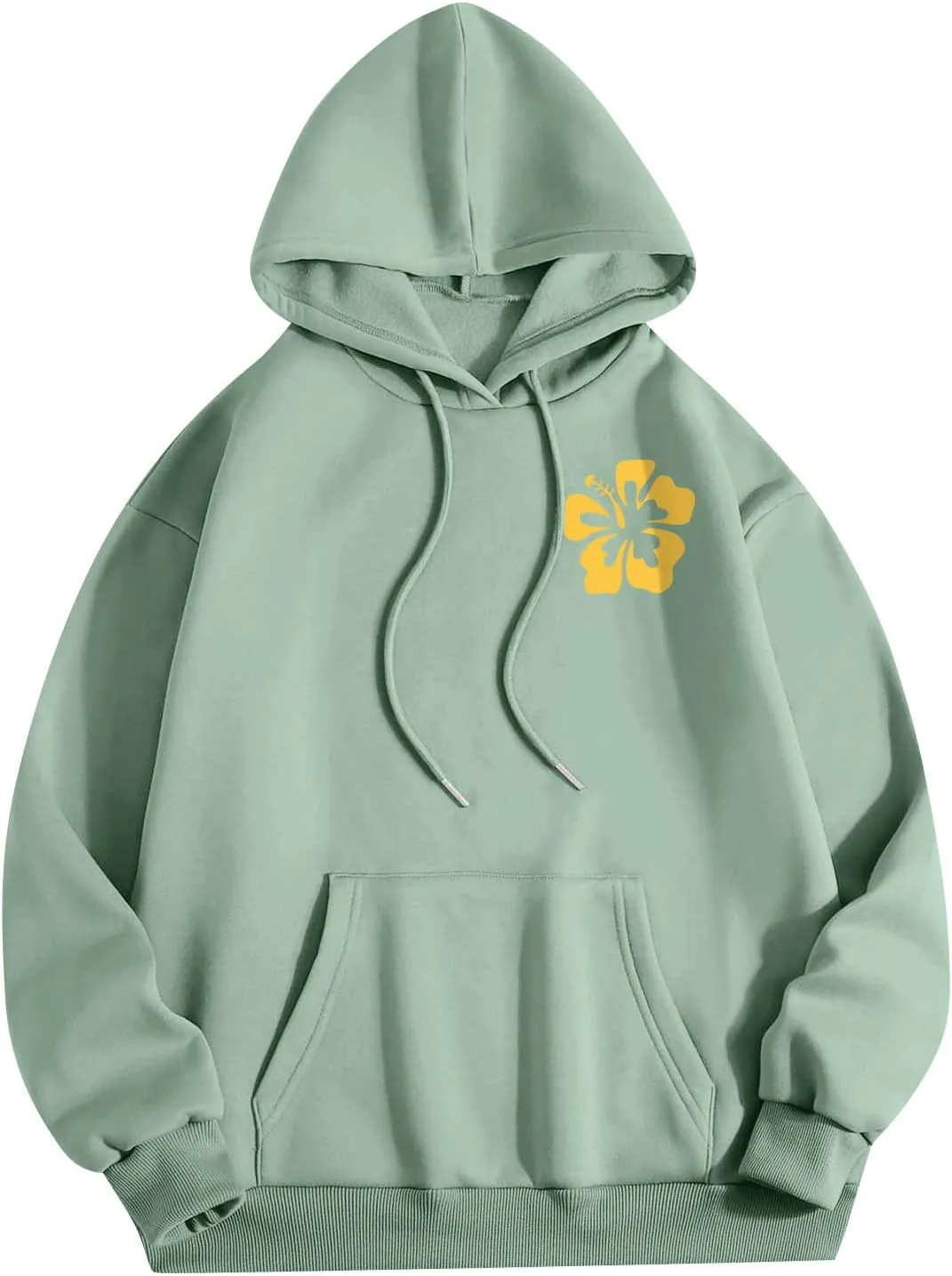 Hoodies For Teen Girls Long Sleeve Letter Print Casual Graphic Drawstring Pullover Cute Oversize Hoodie