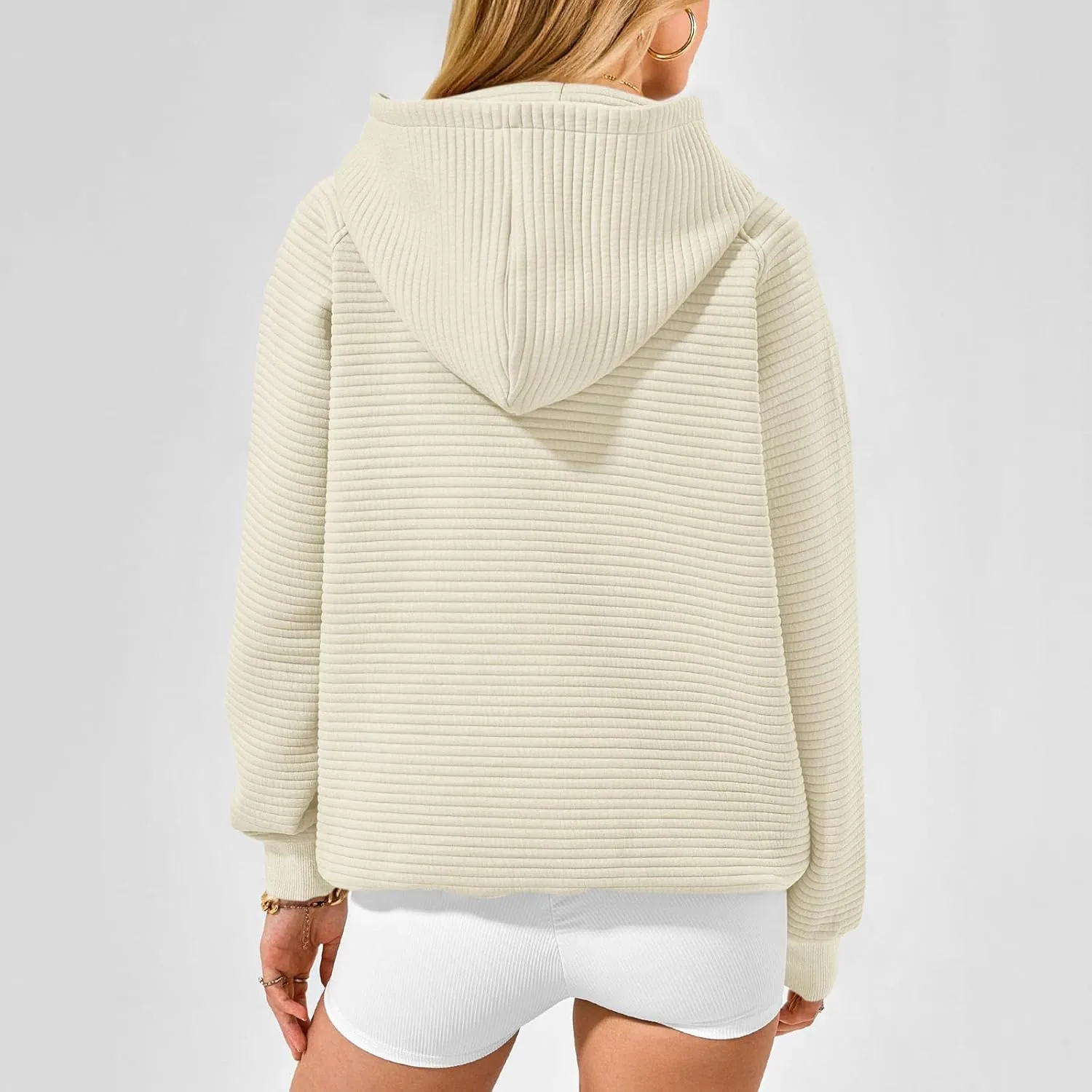 Hoodies for Women Casual Hooded Oversized Sweatshirts with Kangaroo Pocket Raglan Long Sleeve Loose Pullover Tops