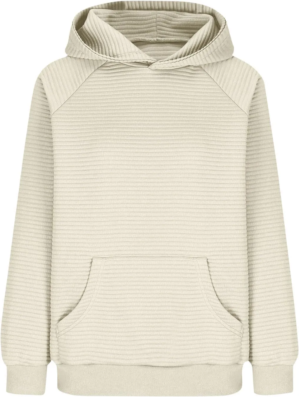 Hoodies for Women Casual Hooded Oversized Sweatshirts with Kangaroo Pocket Raglan Long Sleeve Loose Pullover Tops