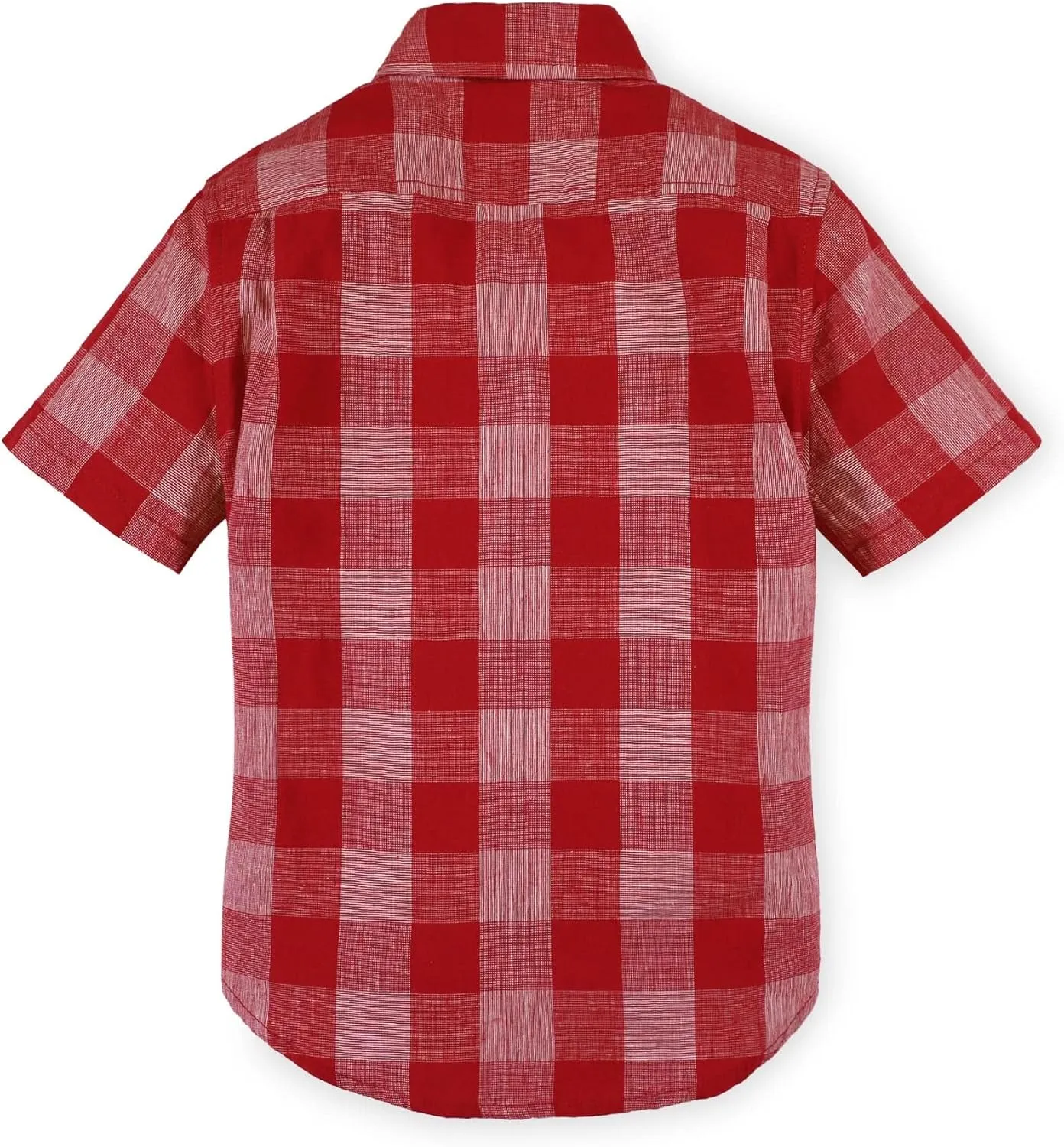 Hope & Henry Boys' Linen Short Sleeve Button Down Shirt
