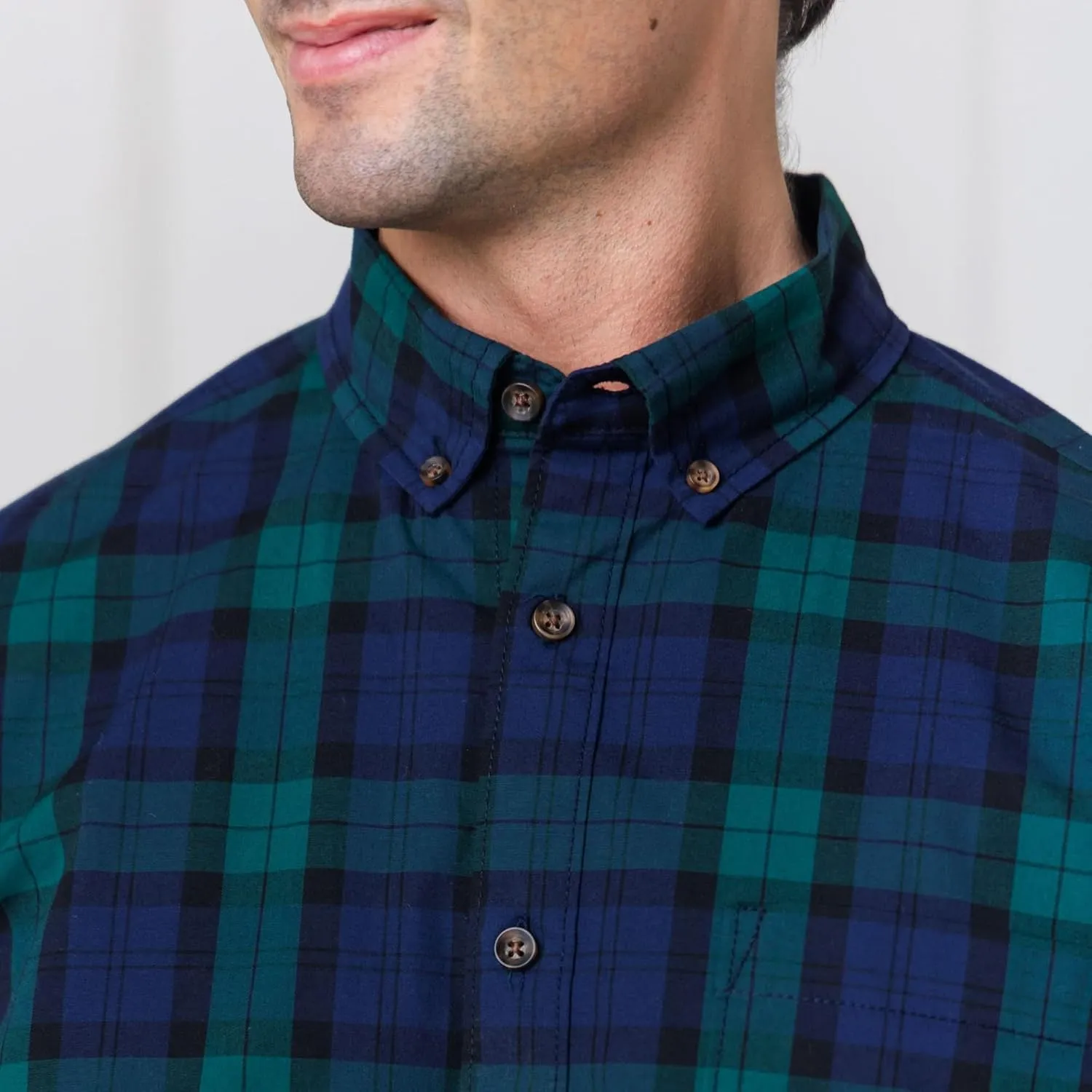 Hope & Henry Men's Long Sleeve Poplin Button Down Shirt