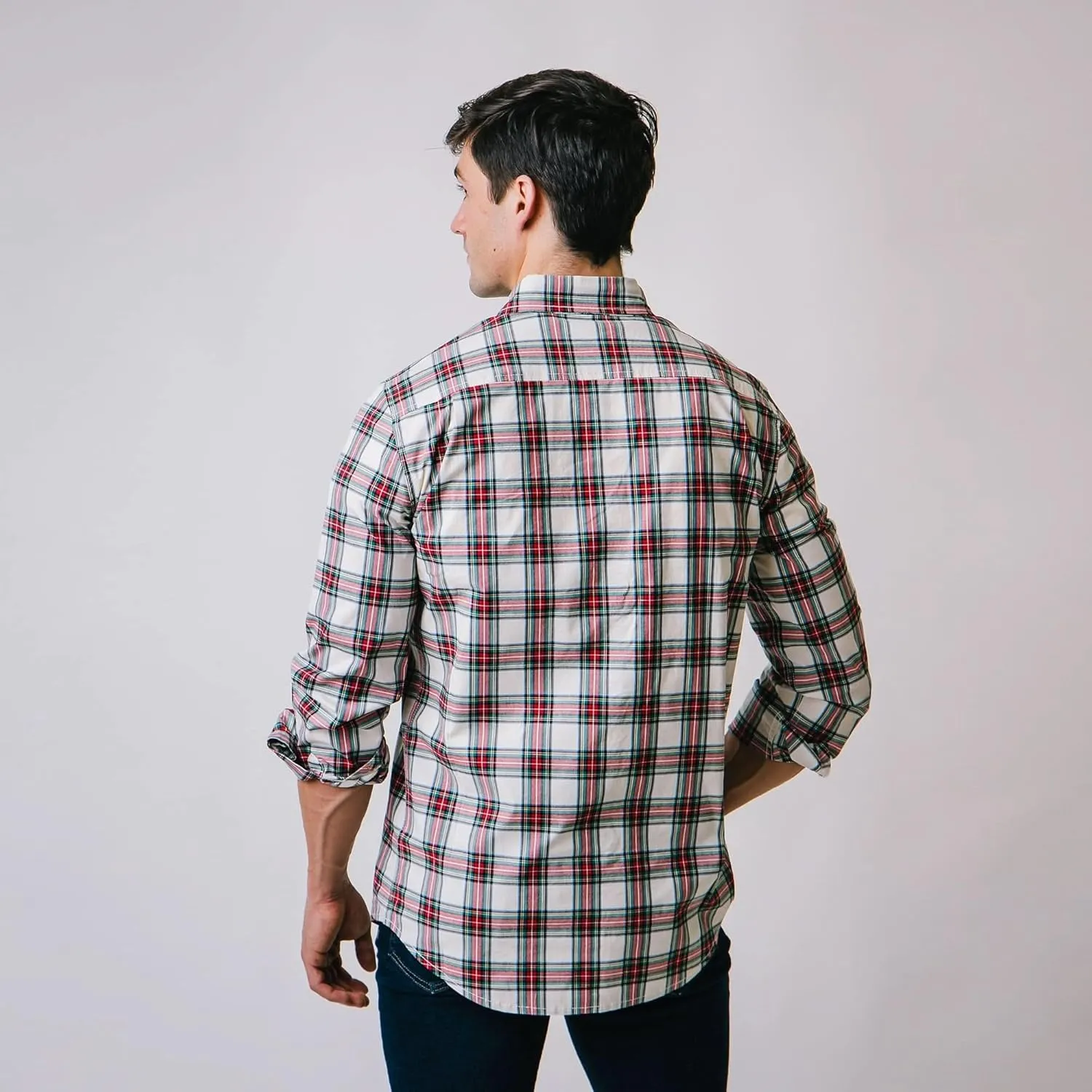 Hope & Henry Men's Long Sleeve Poplin Button Down Shirt