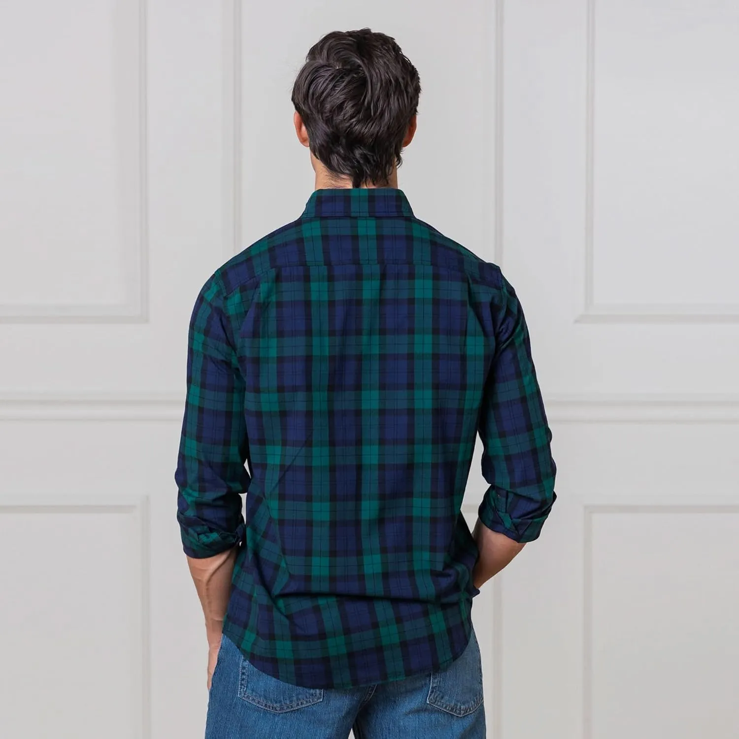 Hope & Henry Men's Long Sleeve Poplin Button Down Shirt