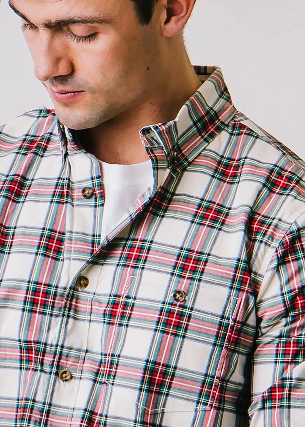 Hope & Henry Men's Long Sleeve Poplin Button Down Shirt