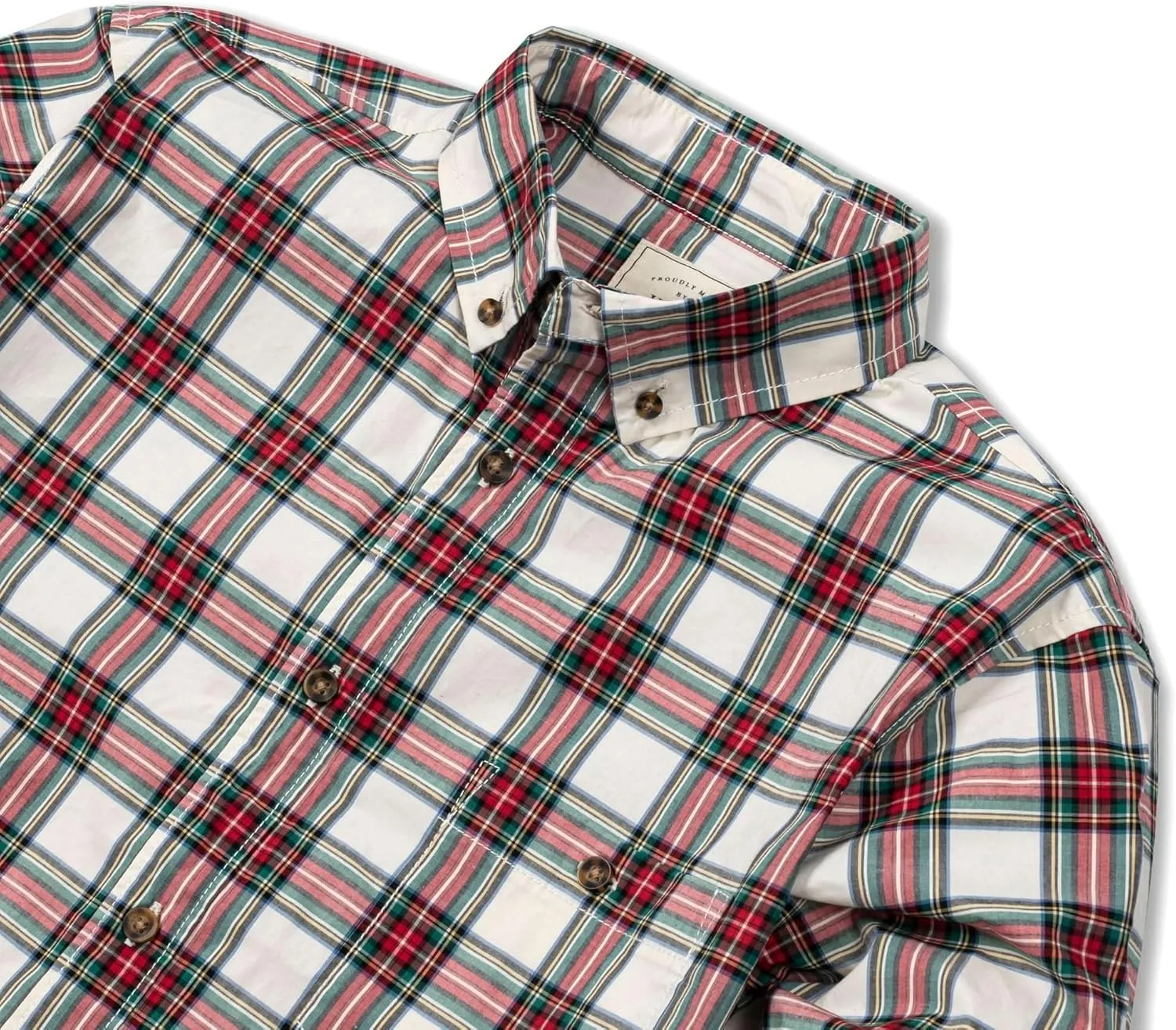 Hope & Henry Men's Long Sleeve Poplin Button Down Shirt