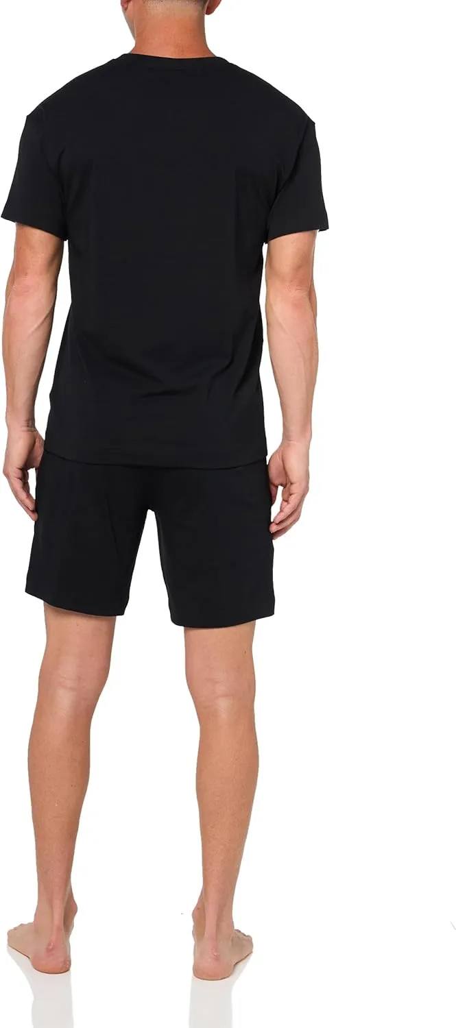 HUGO Boys' Logo Outline Cotton T Shirt and Shorts Set