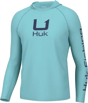 HUK Men's Icon Hoodie, Fishing Shirt with Sun Protection