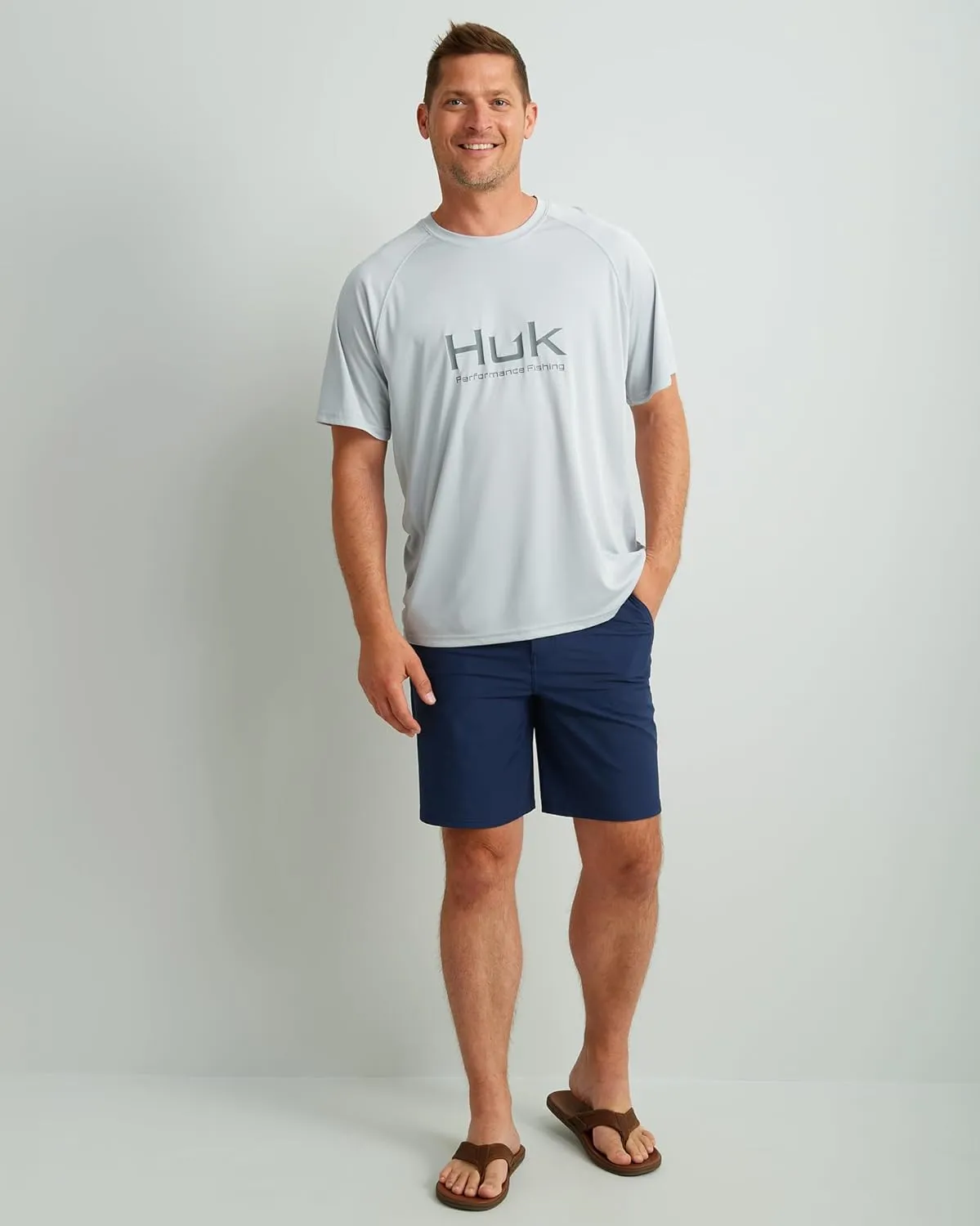 HUK Men's Pursuit Short Sleeve, Performance Shirt   Sun Protection