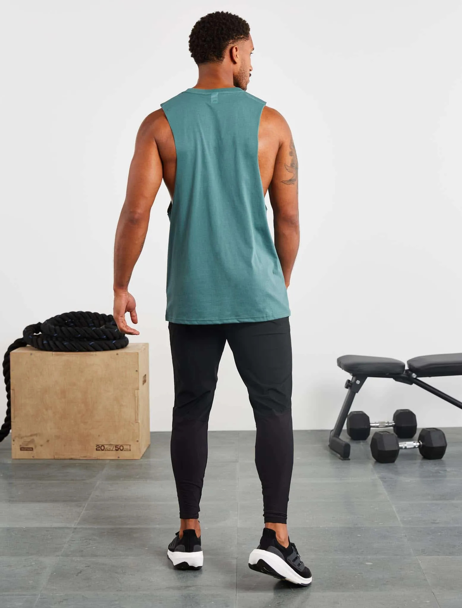 Icon Drop Arm Tank - Teal