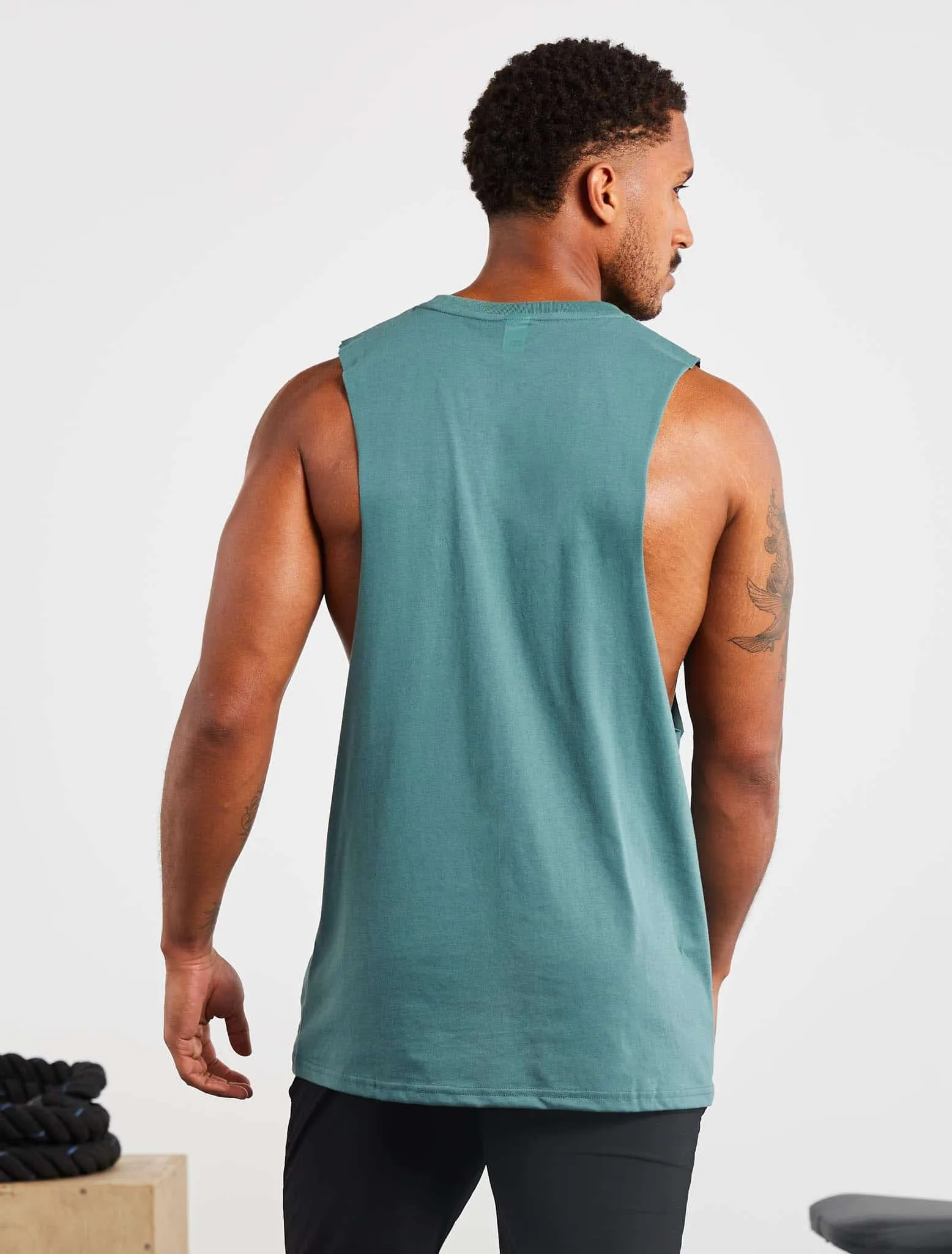 Icon Drop Arm Tank - Teal